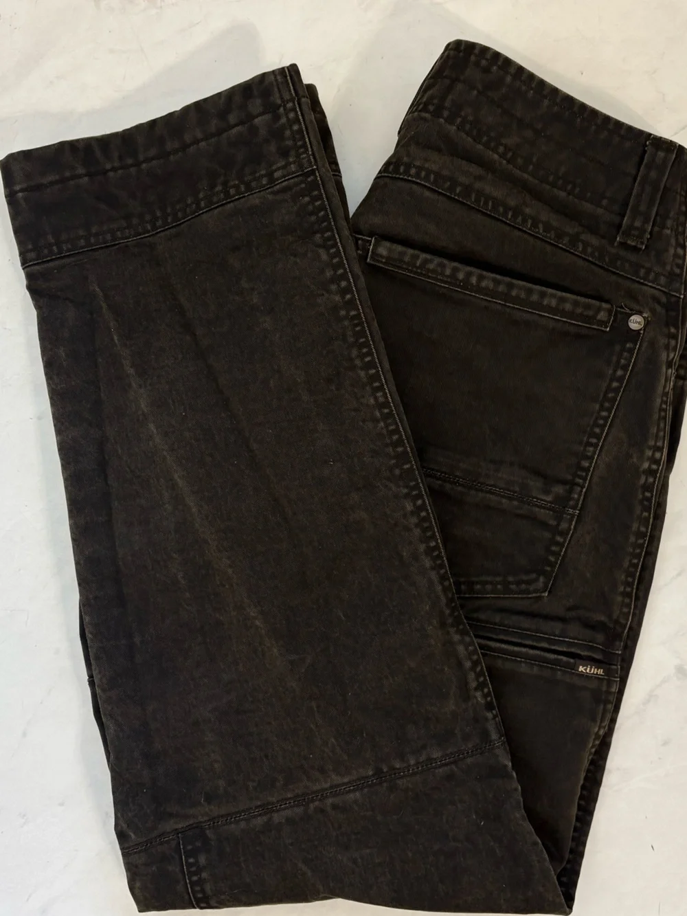 KUHL Hot Rydr Size 30 Dark Brown Green Outdoor Hiking Pants Granola‎ Gorpcore